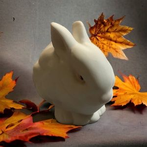 Vintage CYBIS Bisque Porcelain Bunny “ Mr. Snowball “ 3 1/2 x 4 inches